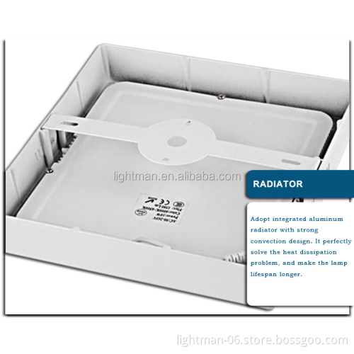 170x170mm Surface Square LED Panel Downlight - 6W 12W 18W 24W